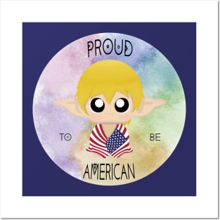 Proud to be American (Sleepy Forest Creatures) Posters and Art